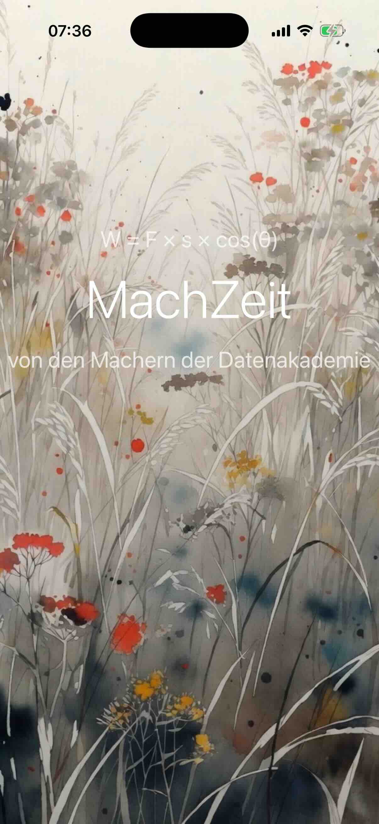 Startbildschirm MachZeit